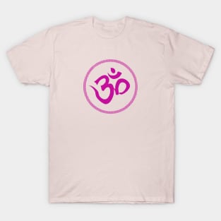 Spiritual Om Yoga Purple Meditation Symbol T-Shirt